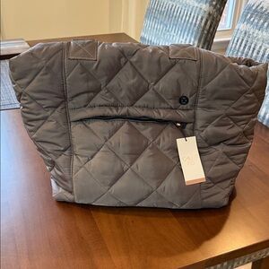 Bronze Quilted Tote Bag